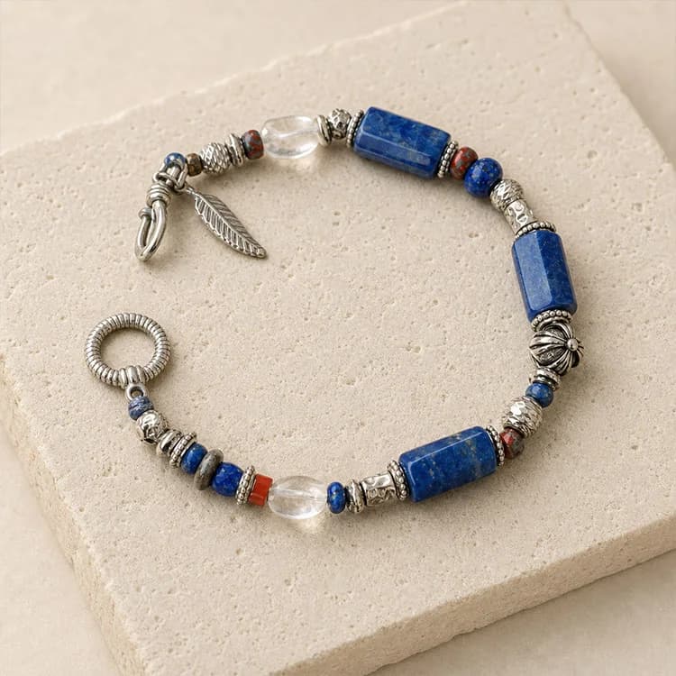 Vintage Eastern-Inspired Single-Strand Bracelet